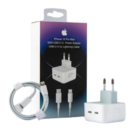 Chargeur 50 W avec câble USB-C vers Lightning